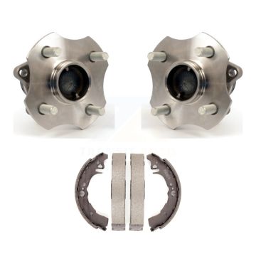 Rear Brake Drum Shoes And Hub Bearing Assembly Kit For 2000-2005 Toyota Echo 4-Wheel ABS K7D-100755