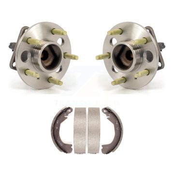 Rear Brake Drum Shoes Hub Bearing Kit For Cadillac DeVille Without Heavy Duty Suspension K7D-100757