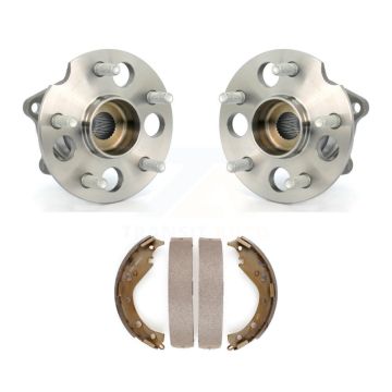 Rear Brake Drum Shoes And Wheel Hub Bearing Assembly Kit For 2003-2005 Toyota RAV4 AWD K7D-100764