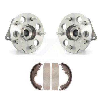 Rear Brake Drum Shoes And Wheel Hub Bearing Assembly Kit For 2004-2010 Toyota Sienna AWD K7D-100772