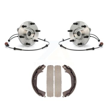 Rear Brake Drum Shoes And Wheel Hub Bearing Assembly Kit For 2004 Nissan Pathfinder K7D-100773