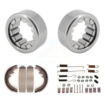 Rear Drum Brake Shoe & Hardware And Wheel Bearing Kit For Ford F-150 Dodge Ram 1500 Van K7D-100809