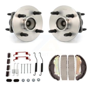 Rear Drum Brake Shoe & Hardware Hub Bearing Kit For 2009-2010 Chevrolet Cobalt Pontiac G5 K7D-100837