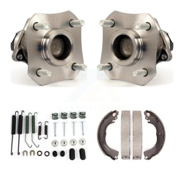 Rear Drum Brake Shoe & Hardware Hub Bearing Kit For Nissan Versa 1.6L with 4-Wheel ABS K7D-100839
