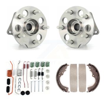 Rear Drum Brake Shoe & Hardware And Wheel Hub Bearing Kit For 2004-2010 Toyota Sienna AWD K7D-100843