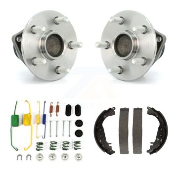 Rear Drum Brake Shoe & Hardware And Wheel Hub Bearing Assembly Kit For 2009 Toyota Prius K7D-100850