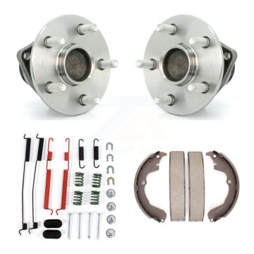 Rear Drum Brake Shoe & Hardware Hub Bearing Kit For 2003-2008 Toyota Matrix Pontiac Vibe K7D-100854