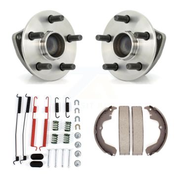 Rear Drum Brake Shoe & Hardware Hub Bearing Kit For 2003-2008 Toyota Matrix Pontiac Vibe K7D-100855