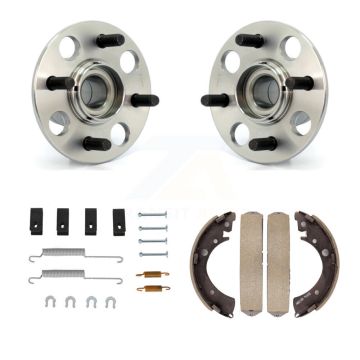Rear Drum Brake Shoe & Hardware And Wheel Hub Bearing Assembly Kit For Honda Civic K7D-100864