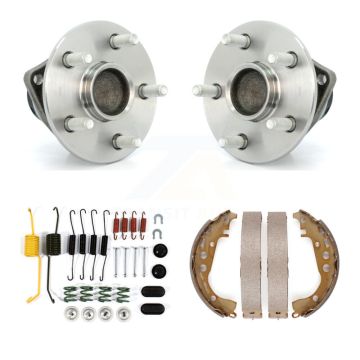 Rear Drum Brake Shoe & Hardware And Hub Bearing Assembly Kit For 2004-2007 Toyota Prius K7D-100874