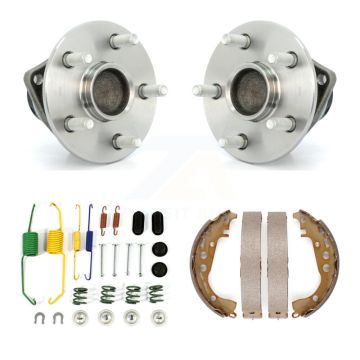 Rear Drum Brake Shoe & Hardware And Wheel Hub Bearing Assembly Kit For 2008 Toyota Prius K7D-100875
