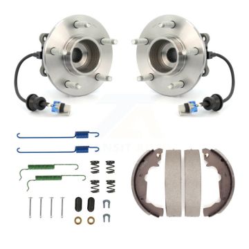 Rear Drum Brake Shoe & Hardware Hub Bearing Kit For Saturn Vue Chevrolet Equinox Pontiac K7D-100881