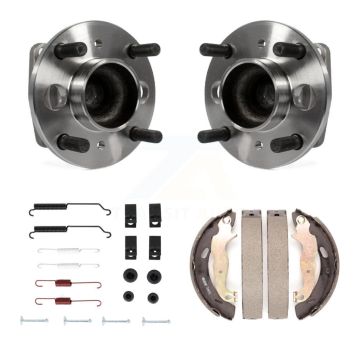 Rear Drum Brake Shoe & Hardware And Wheel Hub Bearing Assembly Kit For Ford Fiesta K7D-100883