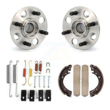 Rear Drum Brake Shoe & Hardware And Hub Bearing Assembly Kit For 2007-2008 Honda Fit K7D-100885