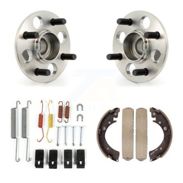 Rear Drum Brake Shoe & Hardware And Wheel Hub Bearing Assembly Kit For Honda Civic K7D-100886