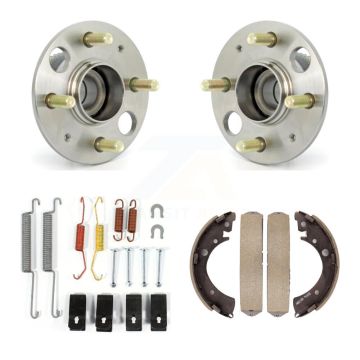 Rear Drum Brake Shoe & Hardware And Wheel Hub Bearing Assembly Kit For Honda Civic K7D-100887