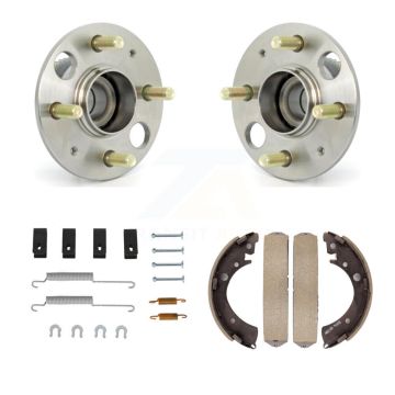 Rear Drum Brake Shoe & Hardware And Wheel Hub Bearing Assembly Kit For Honda Civic K7D-100889