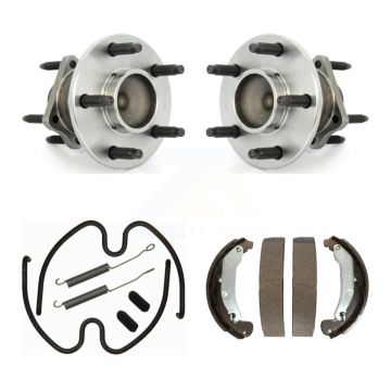 Rear Drum Brake Shoe & Hardware Hub Bearing Kit For 08 Chevrolet HHR SS with 4-Wheel ABS K7D-100896