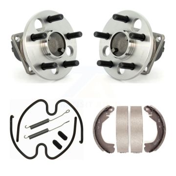 Rear Drum Brake Shoe & Hardware Hub Bearing Kit For 2003 Chevrolet Cavalier 4-Wheel ABS K7D-100897