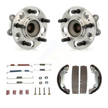 Rear Drum Brake Shoe & Hardware Hub Bearing Kit For 2008-2010 Hyundai Elantra 4-Wheel ABS K7D-100908