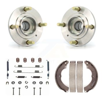 Rear Drum Brake Shoe & Hardware And Wheel Hub Bearing Assembly Kit For Mitsubishi Lancer K7D-100909