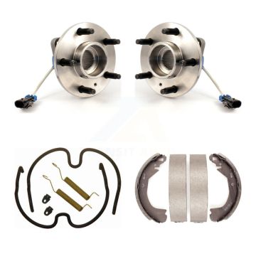 Rear Drum Brake Shoe & Hardware Hub Bearing Kit For Pontiac Montana Chevrolet Venture AWD K7D-100922