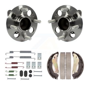 Rear Drum Brake Shoe & Hardware And Hub Bearing Assembly Kit For 2012-2017 Hyundai Accent K7D-100926