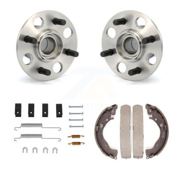 Rear Drum Brake Shoe & Hardware And Hub Bearing Assembly Kit For 2010-2014 Honda Insight K7D-100933