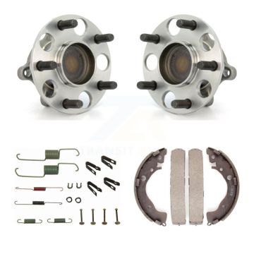 Rear Drum Brake Shoe & Hardware And Hub Bearing Assembly Kit For 2011 Honda Civic GX K7D-100935
