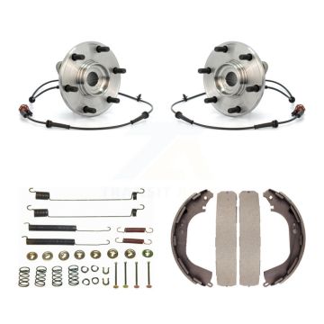 Rear Drum Brake Shoe & Hardware And Hub Bearing Assembly Kit For 2004 Nissan Pathfinder K7D-100938