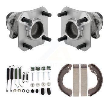 Rear Drum Brake Shoe & Hardware And Hub Bearing Assembly Kit For 2009-2014 Nissan Cube K7D-100939