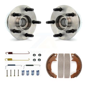 Rear Drum Brake Shoe & Hardware And Wheel Hub Bearing Kit For Ford Taurus Mercury Sable K7D-100955