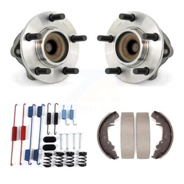 Rear Drum Brake Shoe & Hardware Hub Bearing Kit For Dodge Caravan Grand Chrysler Town K7D-100962