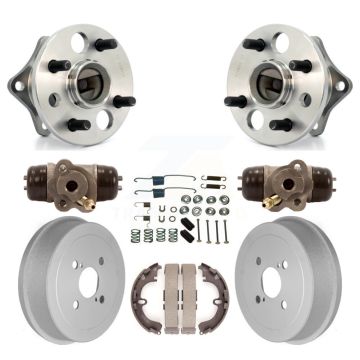 Rear Wheel Cylinders Coated Drum Shoes Hardware Hub Bearing Kit (8Pc) For Toyota Corolla K7D-100972