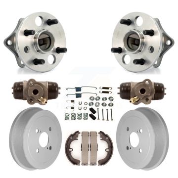 Rear Wheel Cylinders Coated Drum Shoes Hardware Hub Bearing Kit (8Pc) For Toyota Corolla K7D-100973