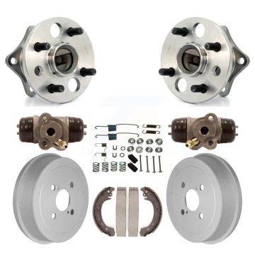 Rear Wheel Cylinders Coated Drum Shoes Hardware Hub Bearing Kit (8Pc) For Toyota Corolla K7D-100974