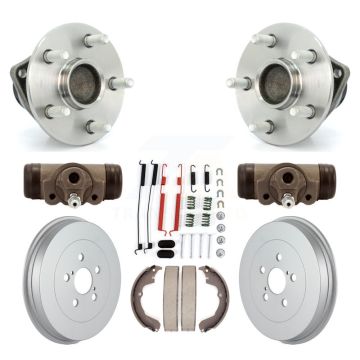 Rear Wheel Cylinders & Coated Drum Shoes Hardware Hub Bearing Kit (8Pc) For Toyota Matrix K7D-100975