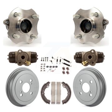 Rear Wheel Cylinders And Coated Drum Shoes Hardware Hub Bearing Kit (8Pc) For Toyota Echo K7D-100977
