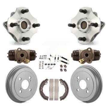Rear Wheel Cylinders And Coated Drum Shoes Hardware Hub Bearing Kit (8Pc) For Toyota Echo K7D-100978