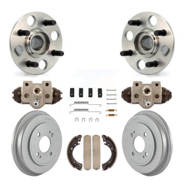 Rear Wheel Cylinders And Coated Drum Shoes Hardware Hub Bearing Kit (8Pc) For Honda Civic K7D-100979