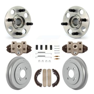 Rear Wheel Cylinders And Coated Drum Shoes Hardware Hub Bearing Kit (8Pc) For Honda Civic K7D-100980