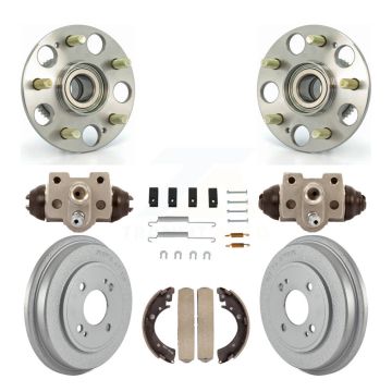 Rear Wheel Cylinders And Coated Drum Shoes Hardware Hub Bearing Kit (8Pc) For Honda Civic K7D-100981