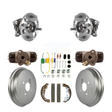 Rear Wheel Cylinders & Coated Drum Shoes Hardware Hub Bearing Kit (8Pc) For Toyota Yaris K7D-100983