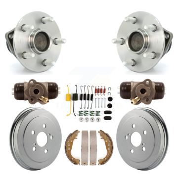Rear Wheel Cylinders & Coated Drum Shoes Hardware Hub Bearing Kit (8Pc) For Toyota Prius K7D-100985