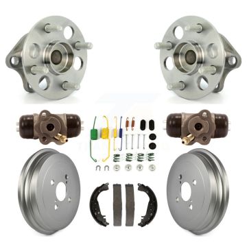 Rear Wheel Cylinders & Coated Drum Shoes Hardware Hub Bearing Kit (8Pc) For Toyota Yaris K7D-100986