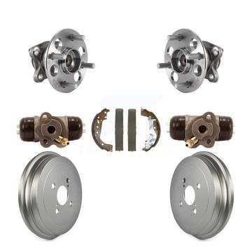 Rear Wheel Cylinders And Coated Drum & Shoes Hub Bearing Kit (7Pc) For Toyota Yaris L LE K7D-100990