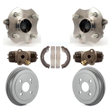 Rear Wheel Cylinders And Coated Drum & Shoes Hub Bearing Kit (7Pc) For Toyota Echo K7D-101003