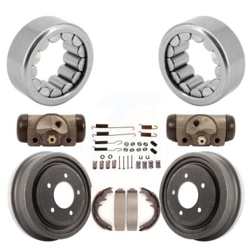 Rear Wheel Cylinders Drum & Shoes Bearing Kit (8Pc) For Ford F-150 With 9-3 4" Ring Gear K7D-101012