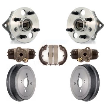 Rear Wheel Cylinders And Drum & Shoes Hardware Hub Bearing Kit (7Pc) For Toyota Corolla K7D-101014