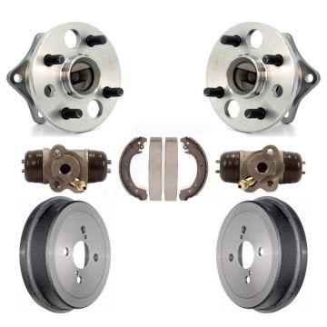 Rear Wheel Cylinders And Drum & Shoes Hardware Hub Bearing Kit (7Pc) For Toyota Corolla K7D-101015